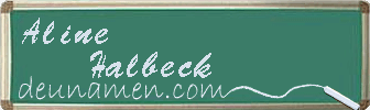 Aline Halbeck Visitenkarte